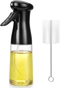 Olive Oil Sprayer for Cooking, Olive Oil Spray Bottle 200ml Rotatable Nozzle Premium Oil Mister with Brush Oil Spritzer for Air Fryer, BBQ, Salad, Baking,Grilling Kitchen