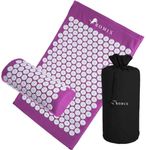 ROMIX Acupressure Mat and Pillow Set, Acupuncture Mat for Back, Neck, Feet Pain Relief Muscle Relaxation Stress Reduction Wellness Therapy, Spike Massage Mattress with Carry Bag for Men Women