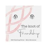 Gift Boxed For Friend Sterling Silver Celtic Knot Earrings 'The Knot Of Friendship' Present Gift Boxed Ear Studs Genuine 925 Jewellery