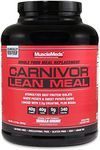 MuscleMeds Carnivor Beef Protein Isolate Lean Meal Replacement Shake, 40 Grams Protein, 40 Grams Carbs, 2.5 Grams creatine, BCAAs, 0 Sugar, Lactose Free, Vanilla Cream