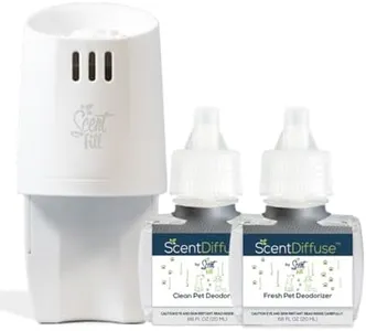 ScentDiffuse Pet Odor Deodorizing Air Freshener Starter Kit, 2 Refills + Diffuser