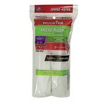 Wooster Series RR314 6-1/2 White Jumbo-Koter Micro Plush 5/16 Nap Mini Roller Cover 2Pk, 6.5