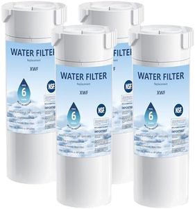 XWF Replacement for GE XWF Water Filter WR17X30702 GBE21 GDE21 GDE25 GFE24 GFE26 GNE21 GNE25 GNE27 GNE27 GWE19 GYE18,4 pack