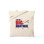 CafePress Big Brother Baseball Tote Bag Natural Canvas Tote Bag, Reusable Shopping Bag