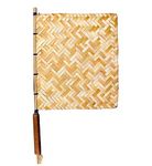 Rudeez Bamboo Handmade/Square shape Hand Fan/pankha with Handle-Pack of 2