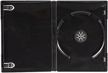 100 x Premium Quality Black Single CD DVD Blu Ray Disc Cases with a 14mm Spine and Plastic Sleeve for Inserting Artwork and Internal Booklet Clips by Dragon Trading – Protects Your Discs