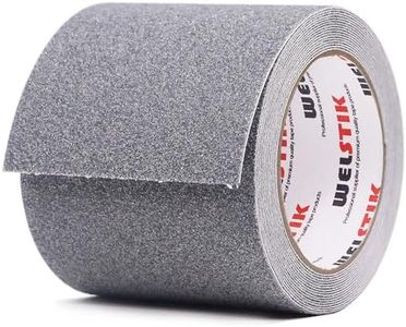 WELSTIK 10 CM x 5 M Anti-slip Adhesive Tape, High Traction Safety Track Tape, Non Skid Strip Tape, Strong Adhesive Safety Sticker for Outdoor, Grey