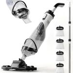 FOTING Cordless Pool Vacuum for Above Ground Pool 19.5 GPM, All-Angle Head&LED Display,Handheld Rechargeable Spa Vacuum Cleaner for Inground Pools for Hot Tub, Debris,Shallow Steps