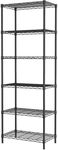 SINGAYE 6 Tier Adjustable Storage Shelf Wire Shelving Unit Metal Shelves Unit Storage, Standing Shelf Units,21.25" W X 11.41D X 69 "H (Black)