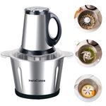 Instacuppa Electric Chopper With Attachments, 2000 Ml, 300W - 300 Watts, Silver