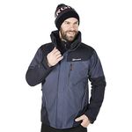 Berghaus Men’s Arran 3 in 1 Jacket with Hydroshell Elite Exterior, Removable Fleece & Adjustable Hood, Waterproof, Breathable Raincoat (UK, Alpha, L, Regular, Regular, Grey)