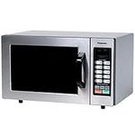 Panasonic NE-1054F Stainless 1000W 0.8 Cu. Ft. Commercial Microwave Oven with 10 Programmable Memory and Touch Screen Control