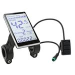 Electric Bike LCD Meter 5 Pin 24V 36V 48V 60V Universal E Scooter M5 LCD Panel Screen for 31.8 22.2mm Electric Bikes