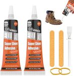 Viomis Shoe Glue Sole Repair Adhesive Waterproof Clear Shoe Repair Glue Kit Super Strong Transparent Shoe Glue for Sneakers, Boots, Leather, Handbags, Soles, Heels (15ml 2Pack)