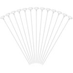 VIDELLY 100 Pieces Balloon Sticks 16inch Bobo Balloons Sticks Clear Plastic Balloon Sticks Holders With Balloon Cups for Party Wedding Birthday Anniversaries Valentine’s Day Decor Party Supplies