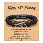 PINKDODO 13 Year Old Boy Birthday Gifts, Gift for 13 Year Old Boy, 13th Birthday Boy Bracelet