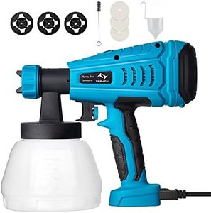 Tilswall Paint Sprayer, Electric Paint Gun with 1300ml Detachable Tank max 1200ml/min, 3 Spray Patterns, 3 Nozzle Sizes for Fence, Cabinet, Home Painting