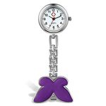 Avaner Medical Nurse Watch Butterfly Brooch Analog Quartz Fob Pin-on Pocket Watch