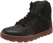 DC Shoes Men's Pure High-top Winter Boot Sneaker, Black/Gum, 8 UK