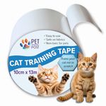 Cat Scratch Tape and Sofa Protector to Stop Cats Scratching Furniture and Carpets - Extra Wide 10cm (4") x 13m (45ft) Roll