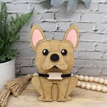 Wooden Animal Eyeglass Holder Display Stand Creative Cute Animal Glasses Holder Handmade Creative Sunglasses Display (Bulldog)