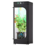 VGrow All-in-One Smart Grow Box, Professional System with Samsung LM301H EVO Grow Lamp, Advanced Circulation and Ventilation System, Irrigation, Nutrient Supply for Indoor Hydroponics