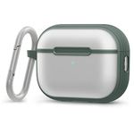 CYRILL by Spigen Color Brick Designed for Apple AirPods Pro 2 Case (2022) Shockproof Protective Hard Case with Carabiner [Front LED Visible] - Kale