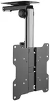 ZeboZap ZZTVC8022 Flip Down Ceiling TV Mount and Monitor Mount | Gazebo TV Mount | RV TV Mount | Kitchen Overhead & Under Cabinet Mount | Height Adjustable | Holds 44lbs | Fits Screens 13" to 37"