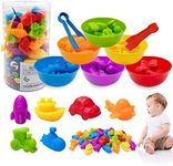 Counting Transportation Matching Game Color Sorting Toys with Sorting Bowls Montessori STEM Color Classification Sensory Training Early Educational Preschool Learning Toys for Toddlers Kids 3 4 5