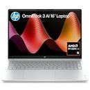 HP 16" OmniBook 3 Laptop Next Gen AI, Glacier Silver, D46XCPA