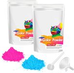 LARICEO Gender Reveal Color Powder Set, 2 lbs Perfect Gender Reveal Powder with Blackout Packaging - Pink & Blue - Gender Reveal Burnout Powder for Car & Motorcycle Burnout, Toss, Photoshoot