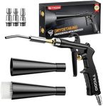 Tvgoo Dry Car Detailing Cleaning Gun – Blast Away Dust & Debris in Seconds & Aluminum Alloy Body with 2 Nozzles for Car Detailing, Home & Garage Use, Works with Any Air Compressor