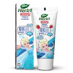 Dabur Herb'l Kids Elsa Frozen Toothpaste | 3+ Years | Strawberry Flavour | 80g | No added chemicals | Cavity protection | Fights germs | Strong Teeth, Healthy Gums | Natural & Safe For Kids | SLS & Flouride free