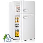 Kismile Mini fridge with freezer,3.