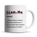 Inky Penguin - Glam-Ma Definition Funny Glamorous Grandma, Granny Gift Mug, Ceramic, 11fl. oz.