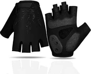 Faneam Antideslizante Guantes de Ciclismo Verano Medio Dedo Guantes de Bicicleta Montaña para Hombre Mujer, Transpirable Guantes Cortos MTB Gel Guantes Cortos Deportivos Moto, Unisexo