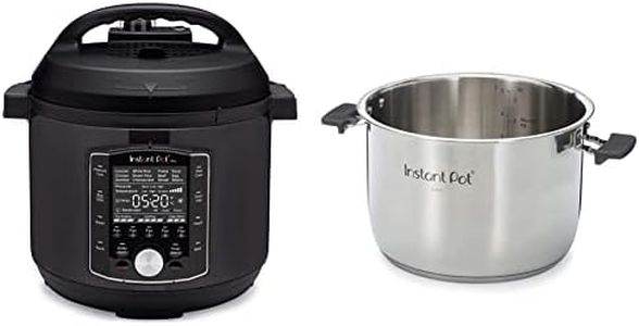 Instant Pot Pro 10-in-1 Pressure Cooker (6 Quart) + Stainless Steel Inner Cooking Pot