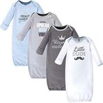 Luvable Friends Unisex Baby Cotton Gowns, Little Dude, Preemie/Newborn, Little Dude, Preemie-Newborn