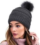 H HOME-MART Womens Winter Knitted B