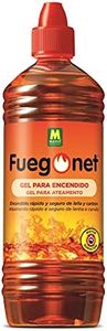 Fuegonet 231448 Gel para Encendido, Marrón, 8 x 8 x 27 cm