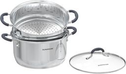 SUNHOUSE 3.3 Quart Steamer Pots Wit