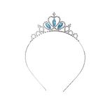 Blue Rhinestone Princess Tiara Crown - Elegant Hair Accessory for Birthday Party or Wedding - Crystal Headband for Girls.