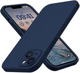 CellEver Soft Silicone Designed for iPhone 14 Plus Case [Camera Cover] [Military Grade Drop Protection] [Anti-Scratch Microfiber Lining] Slim Shockproof Protective Phone Cover 6.7 inch - Navy Blue