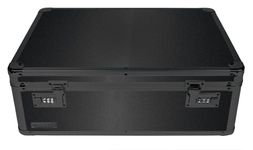 Vaultz Locking Storage Chest, 19.5 x 7 x 13.5 Inches, Black on Black (VZ00458)