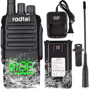 Radtel RT-493 GMRS Radio 10W IP67 Waterproof Handheld, 199 CH Long Range Two Way Radio for Adults, GMRS Repeater Capable, GMRS Radio UHF Scanning & Receiving, 2800mAh Type-C Charging, Built-in Display