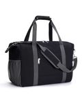 for Easyjet Airlines Cabin Bag 45X36X20 Underseat Travel Duffel Bag Holdall Tote Carry on Luggage Overnight for Women and Men 30L (Black)