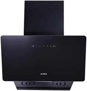 Elica 90cm 1600 m3/hr Vertical Filterless Autoclean Kitchen Chimney with Twin Suction Inlets | 15 Years Motor & 5 Years Comprehensive Warranty| KITTY FL 900 HAC LTW MS NERO |Black| Touch+Motion Sensor