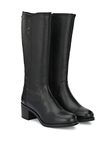 Delize Womens Black/Tan Knee Boots