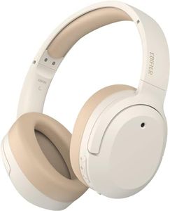 Edifier W820NB Plus Hybrid Active Noise Cancelling Headphones - LDAC Codec - Hi-Res Audio Wireless & Wired - Fast Charge - Over Ear Bluetooth V5.2 Headphones for Travel/Home/Office- Ivory