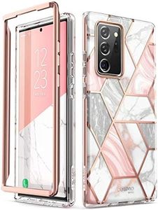 i-Blason Cosmo Series Case Designed for Galaxy Note 20 Ultra 5G (2020 Release), Protective Bumper Marble Design Without Built-in Screen Protector (Marble)